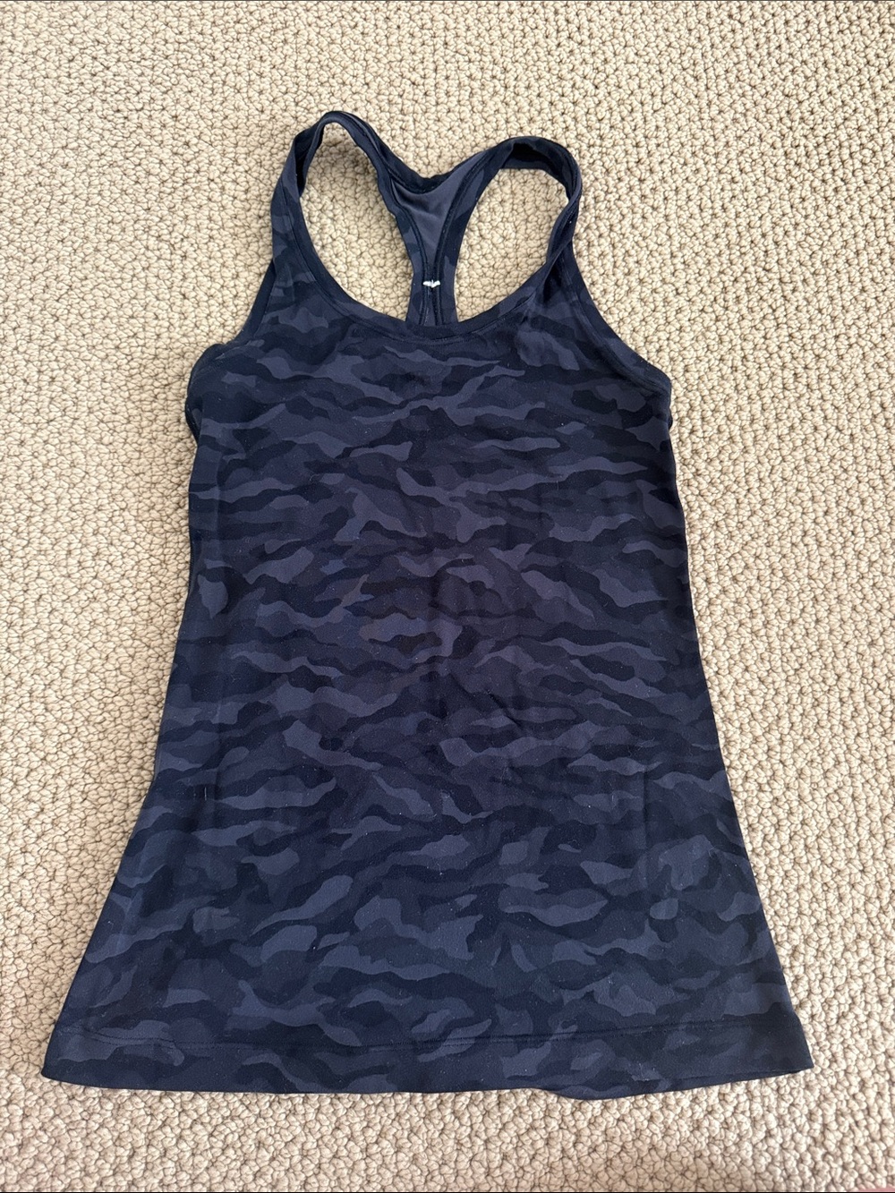 lululemon athletica Black Camo Racerback Tank